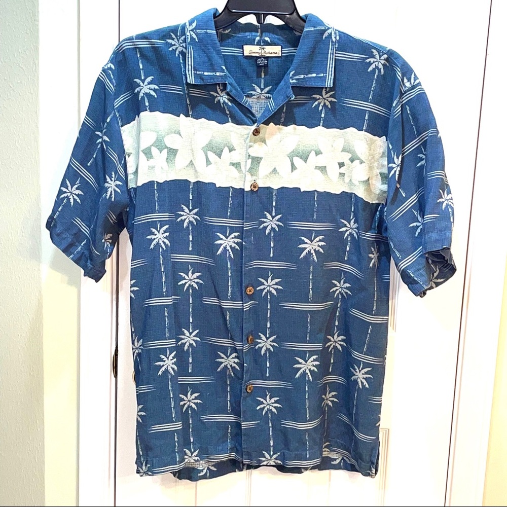 Tommy Bahama Men’s 100% Silk Camp Shirt, Hawaiian, XL, EUC